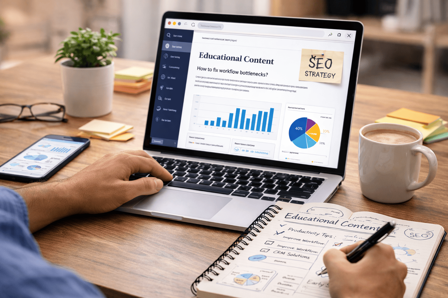 Educational content brings early traffic illustration